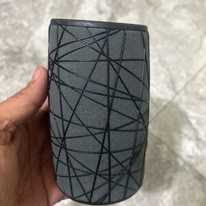Gray and Black Geometric Patterned Speaker I home goggles